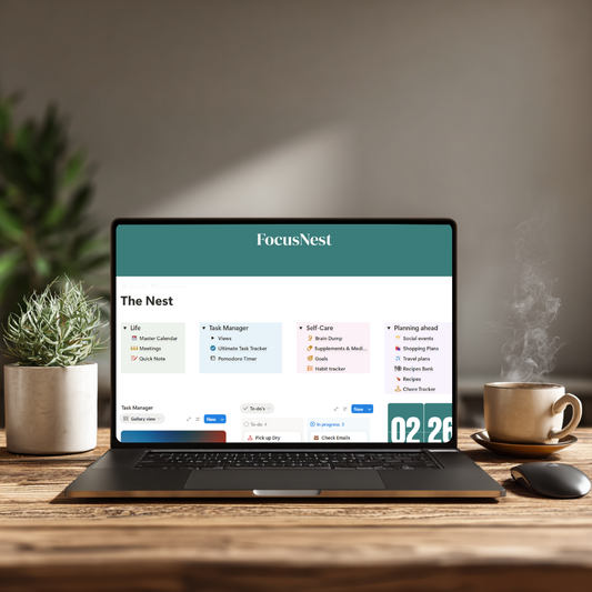 FocusNest (All-In-One Notion Planner)